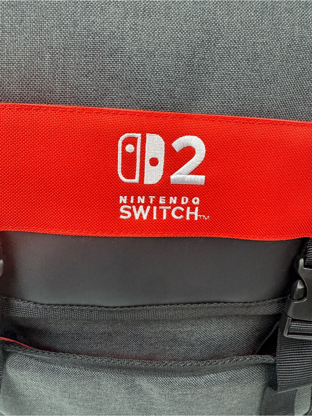 Nintendo Switch 2 Experience Promotional Event Gray & Red Backpack Daypack Tech - Picture 2 of 13